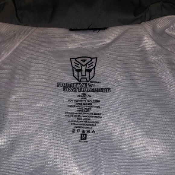 Primitive Skateboarding Autobots Grey Coach Jacket - Picture 4 of 4